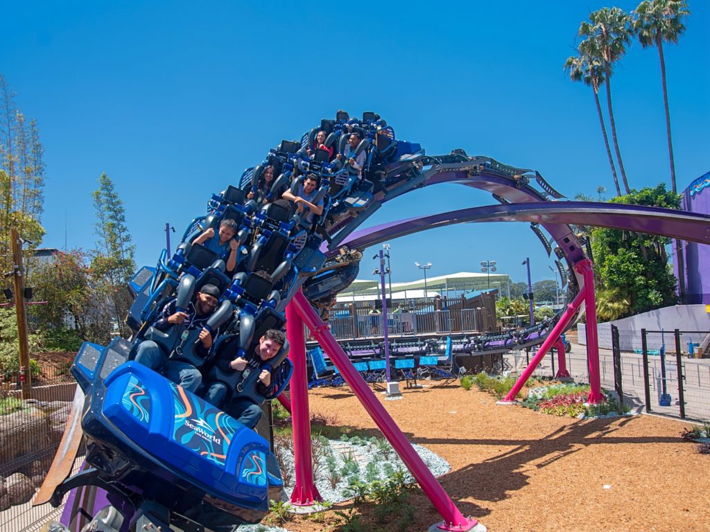 SeaWorld San Diego's new duelling coaster has guests riding the tide